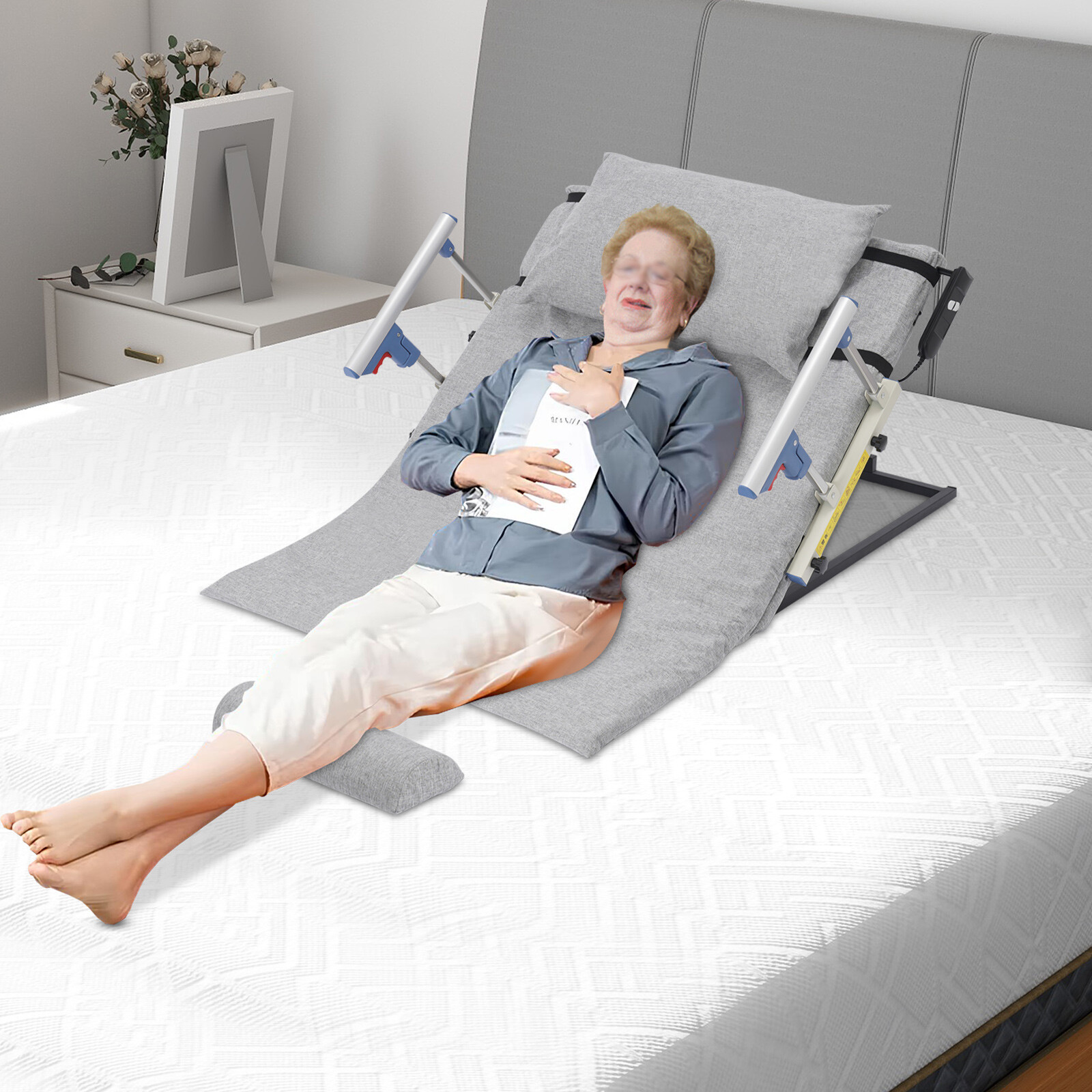 Electric Lifting Bed Backrest Power Lift Bed Backrest Electric Auxiliary Backres
