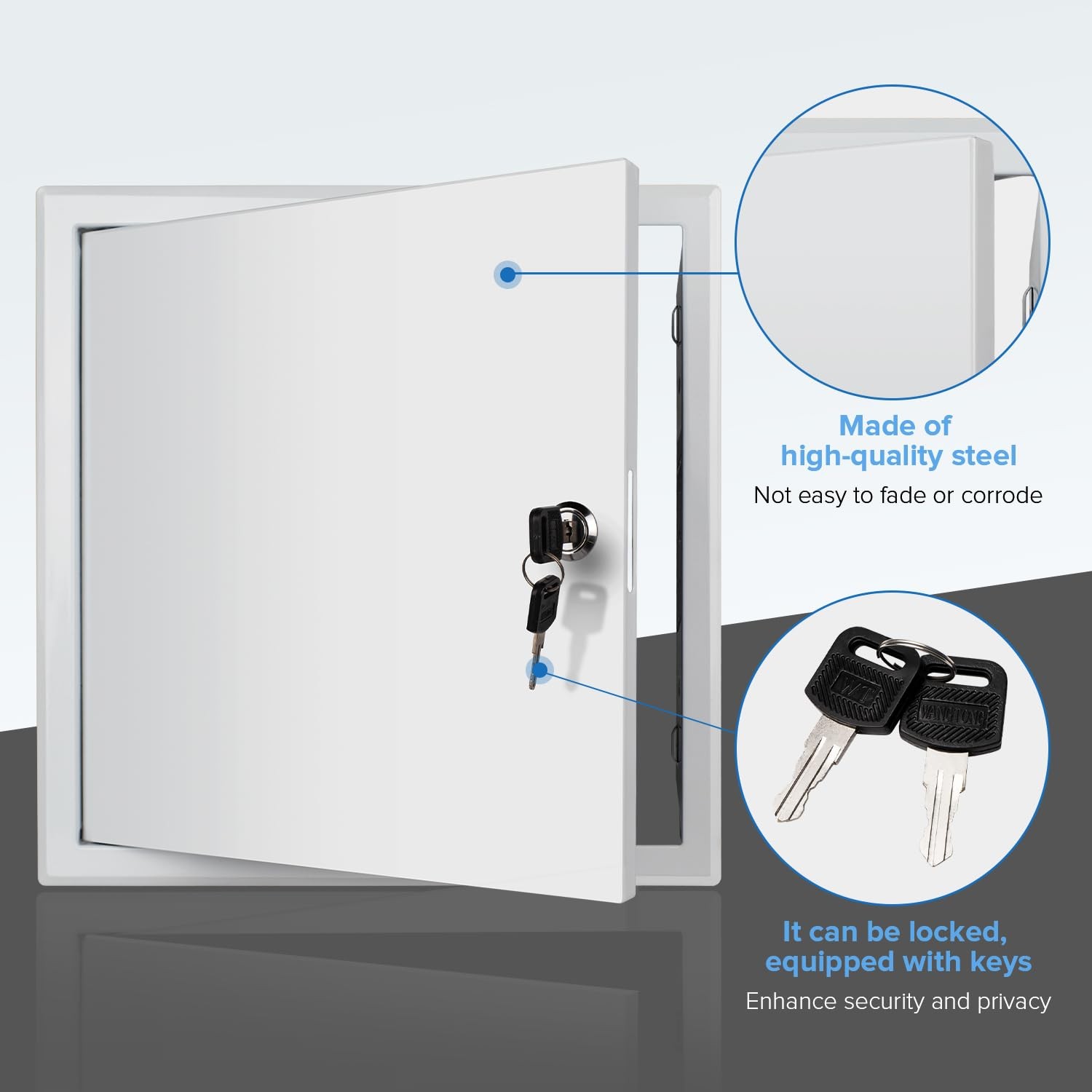 Access Panel for Drywall/Ceiling, Wall Hole Cover with Lock and Keys, 12"x12"...
