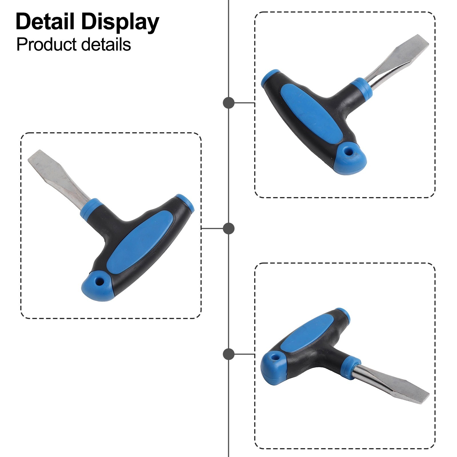 Flat Head Screwdriver With Comfortable Grip For Quick Release Applications