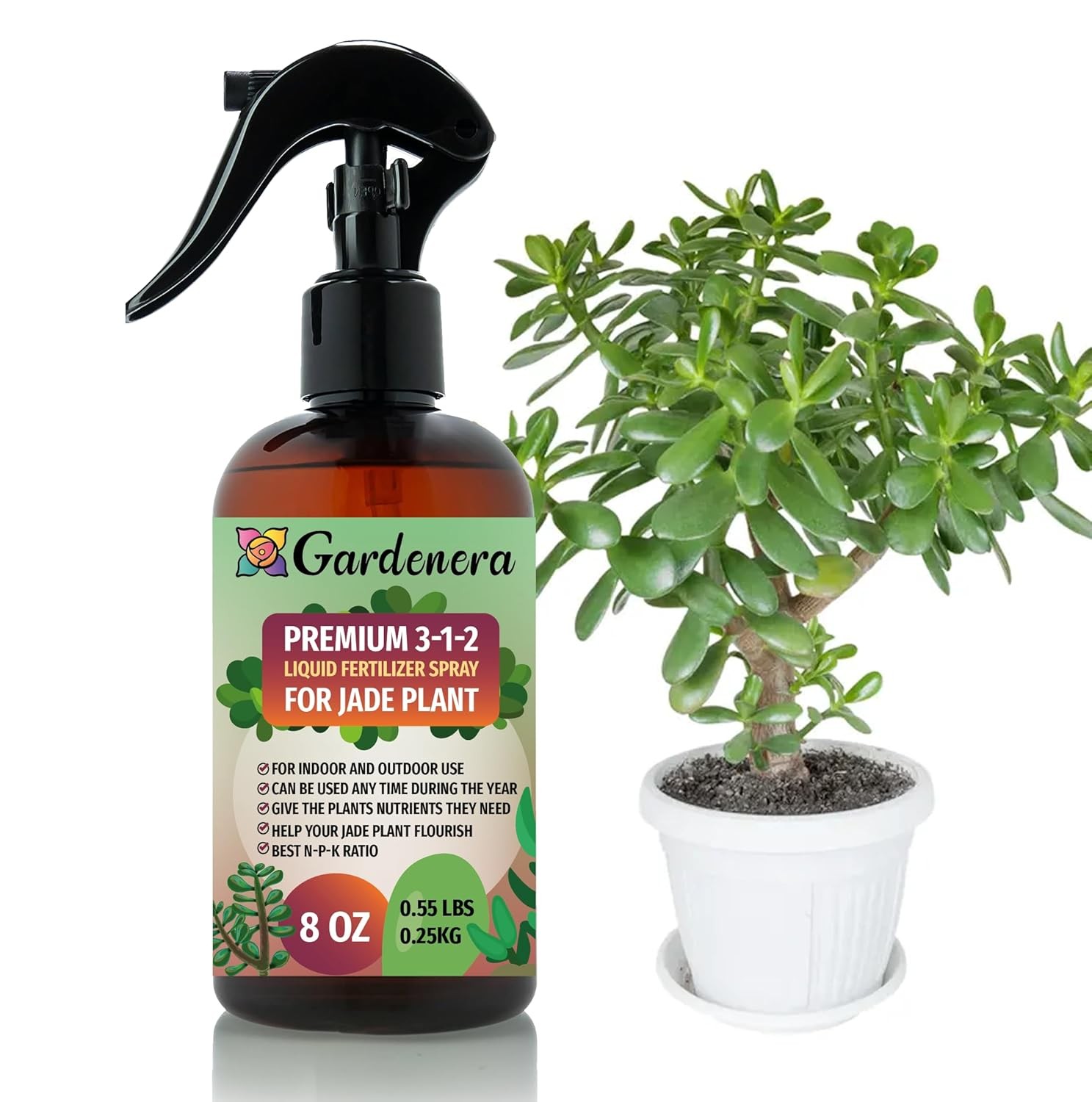 Gardenera Proffesional Jade Plant Spray Fertilizer Mist for Home Gardening | 3-1