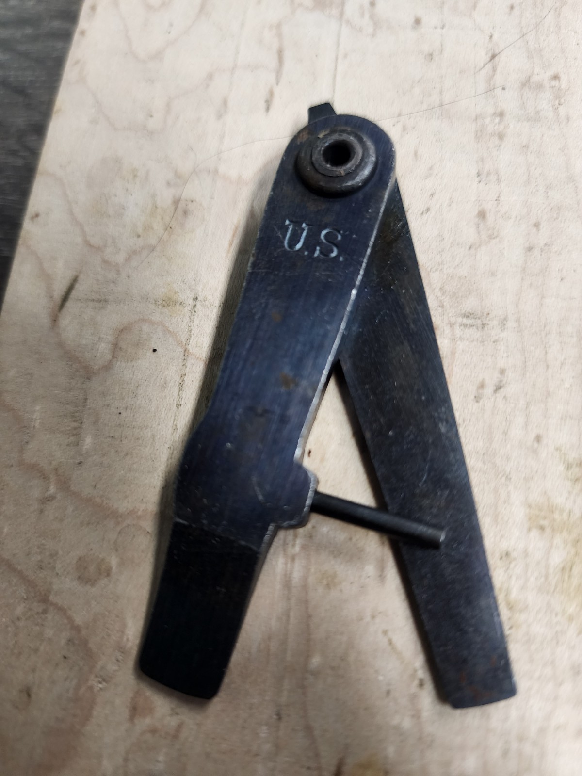 SPRINGFIELD 1903 EARLY BLUED TAKEDOWN TOOL - HOLLOW RIVET. UN-ISSUED