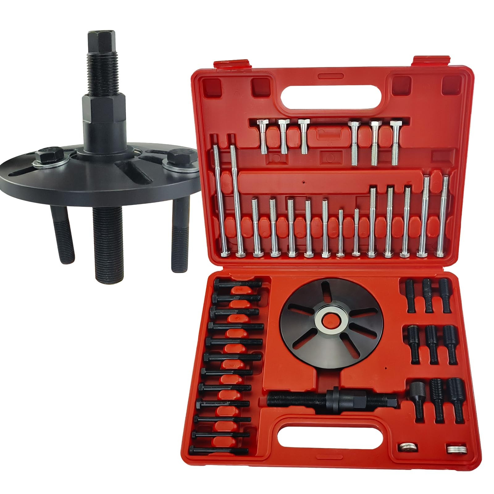 Heavy Duty Harmonic Balancer Crankshaft Pulley Steering Wheel Puller Tool Kit