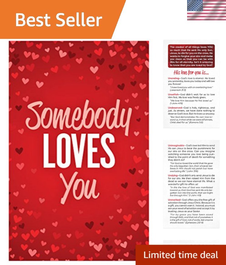 Share Your Faith: 100 NKJV Somebody Loves You Gospel Tracts in Convenient Packet