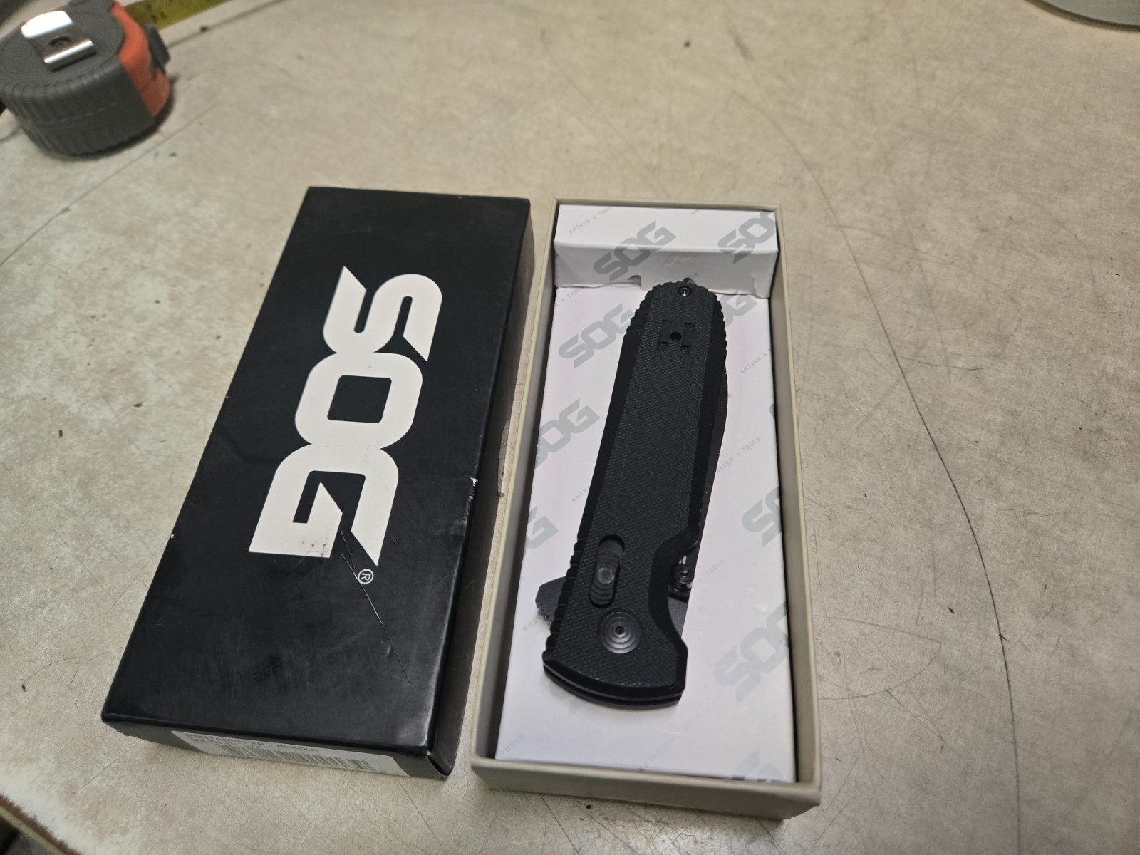 SOG Pentagon XR Ambidextrous Folding Knife Cryo CTS XHP Steel (Blackout) NOB