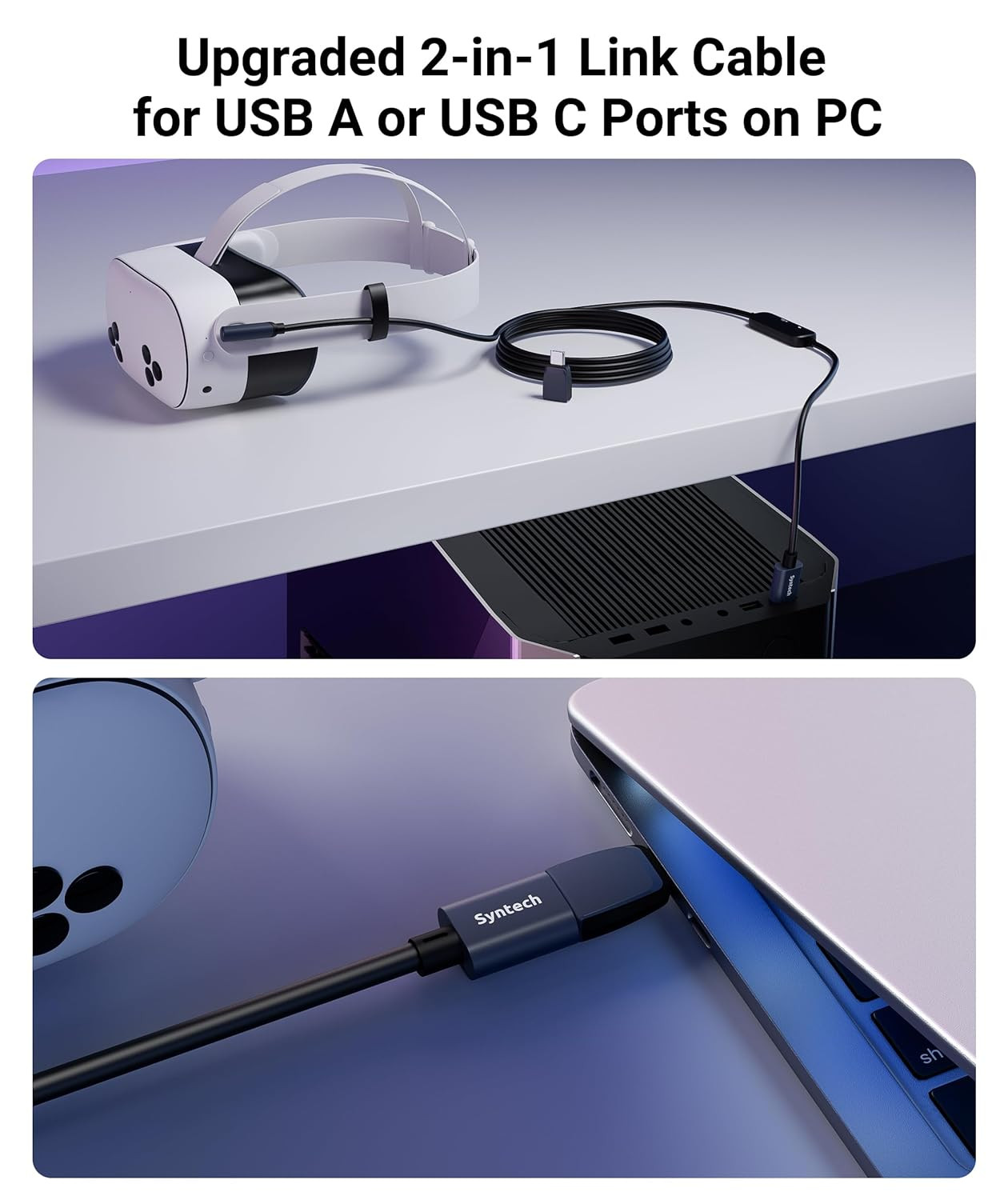 Link Cable with Charging 16FT Compatible with Meta Quest 3S/3 Accessories, Quest