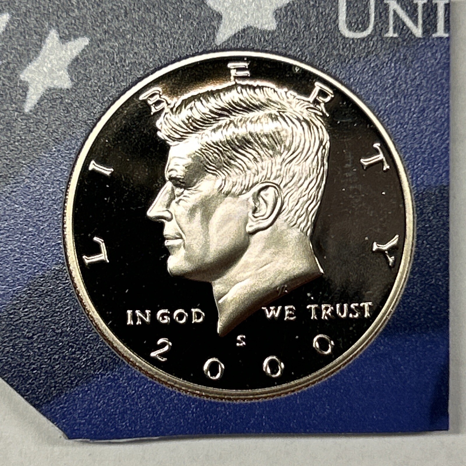 2000 S Proof Clad Kennedy Half Dollar From US Proof Set With Free Shipping