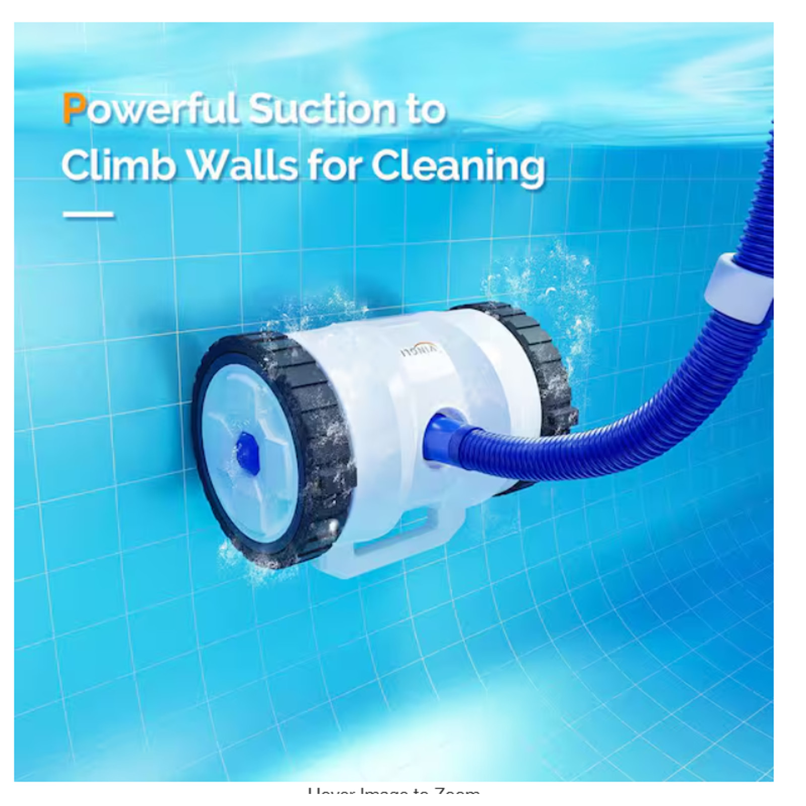 VINGLI Automatic Suction Pool Vacuum Flat Pool Climbs Wall 40ft Hose MISSING PCS