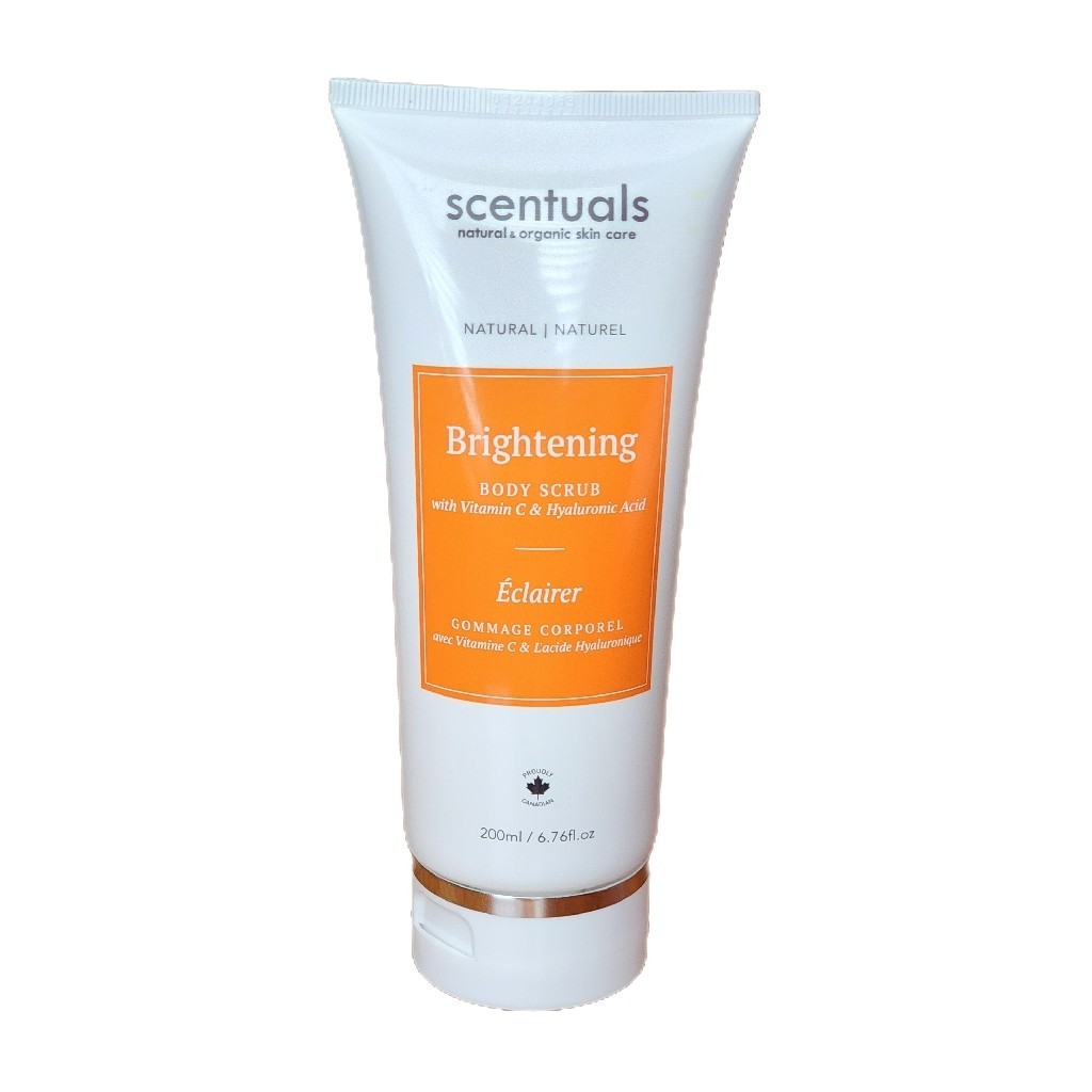 SCENTUALS Brightening Body Scrub Vitamin C Hyaluronic Acid 6.7oz Full Size