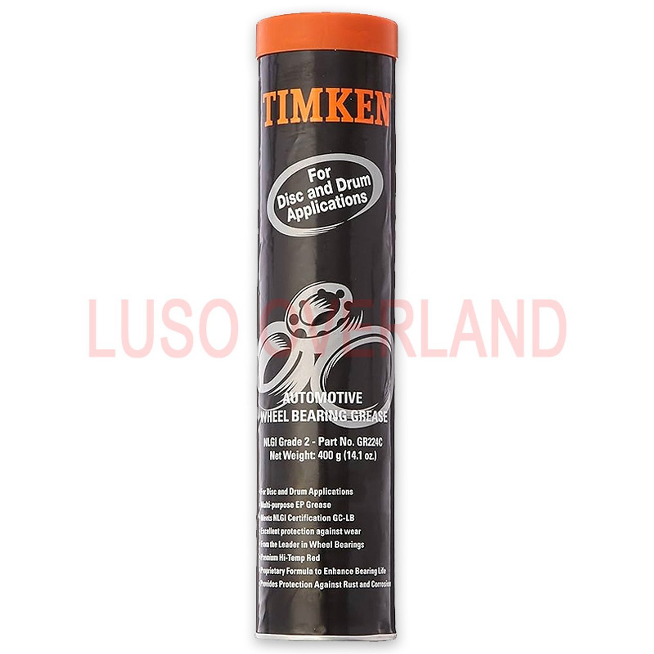 Timken Automotive Wheel Bearing Grease Gun 14oz Cartridge - GR224 NLGI Grade 2