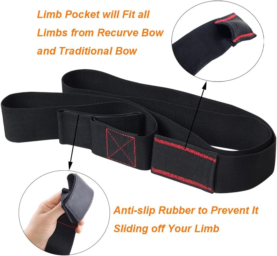 Recurve Bow Stringer Tool for Easy Installation of Archery Bow Strings