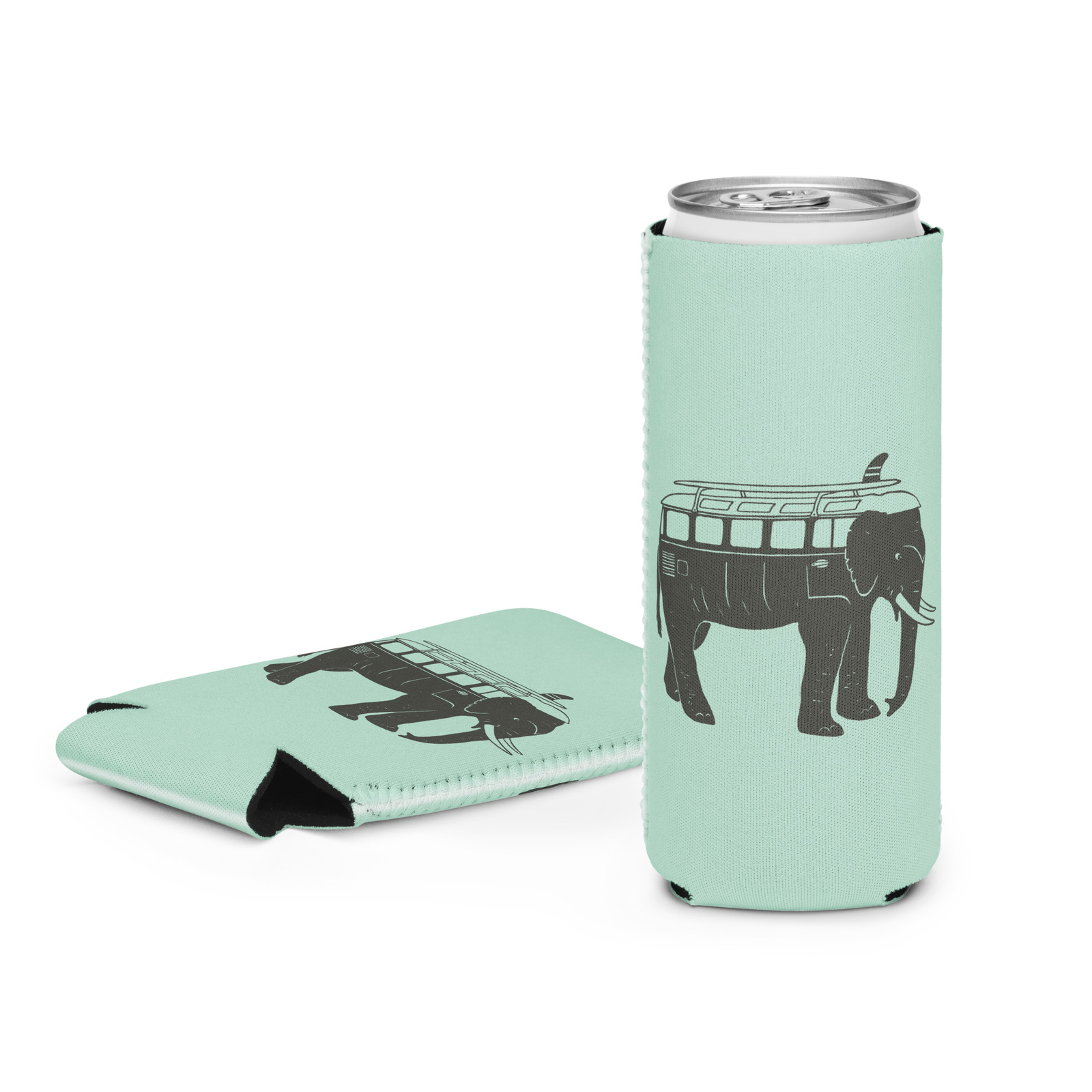 Easy Ride Elephant Bus Camper Van Kombi Can Bottle Cooler Coozie Jonas Claesson