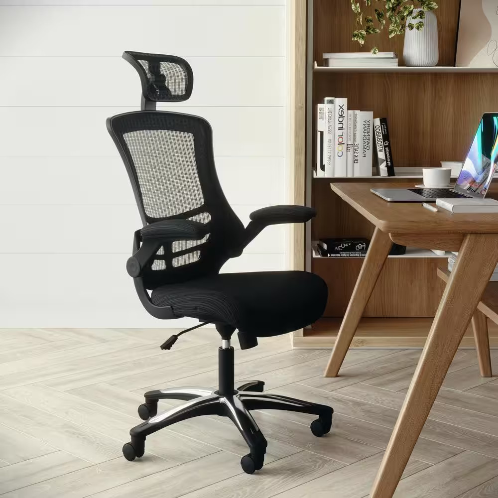 Mesh Swivel Office Chair in Black