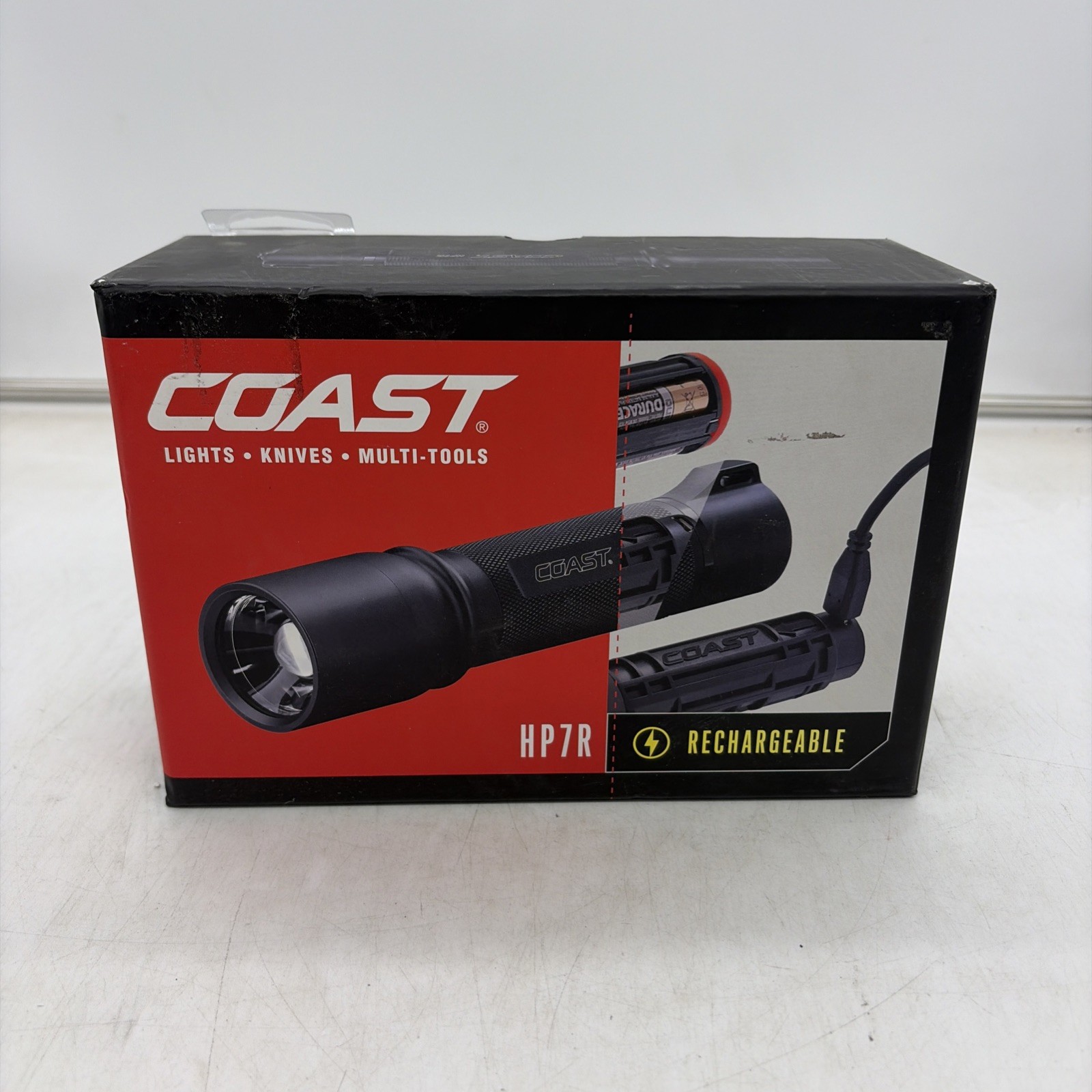 Coast 19221 HP7R Rechargeable Long Range Focusing LED Flashlight