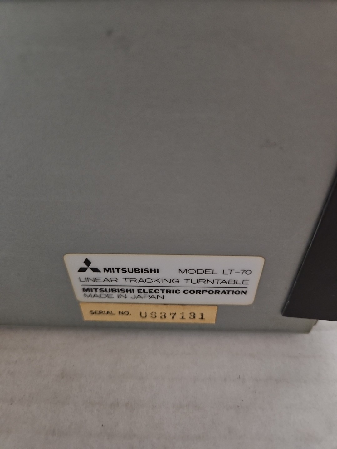 Mitsubishi Linear Tracking Fully Automatic Turntable LT-70 Tested Working