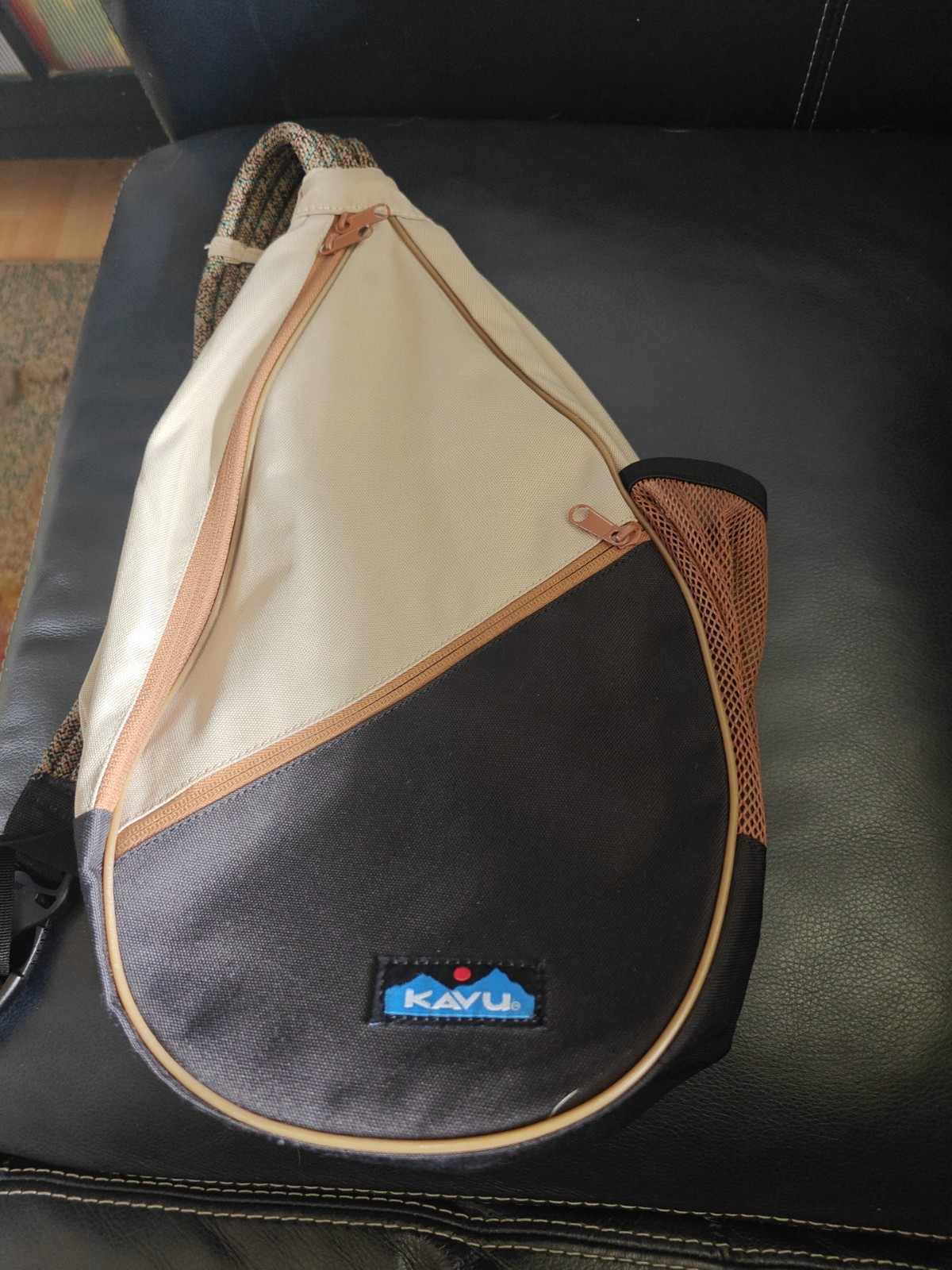 KAVU Rope Sling Backpack Crossbody Bag Canvas Outdoor Travel