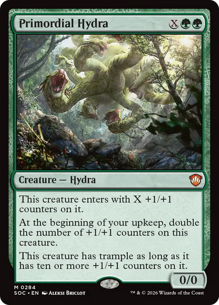 Primordial Hydra [Secrets of Strixhaven Commander] Near Mint