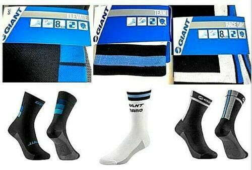 Sets of Giant Cycling Socks Size (S) 5-7 NWT Elevate, Race Day Mens Bike F/S
