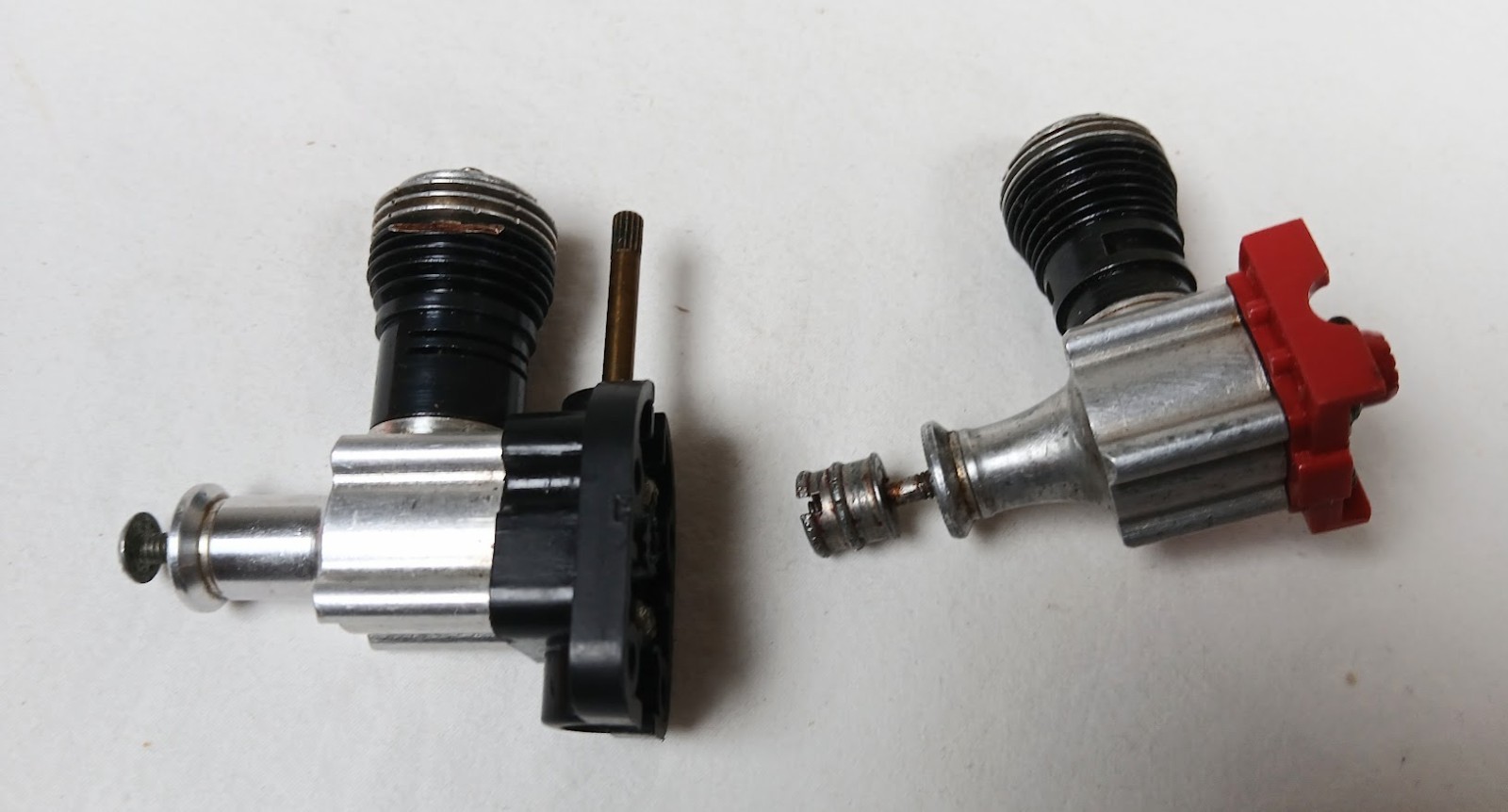 TWO COX .049 MODEL AIRPLANE ENGINES 049 USED GOOD COMPRESSION ENGINE