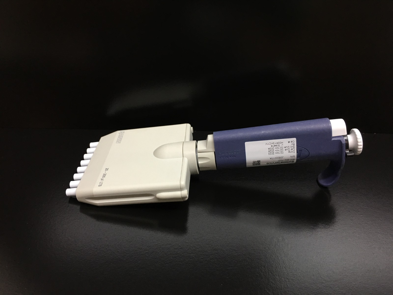 Rainin Pipet-Lite L-200 20-200uL LTS 8-Channel Manual Pipette with WARRANTY
