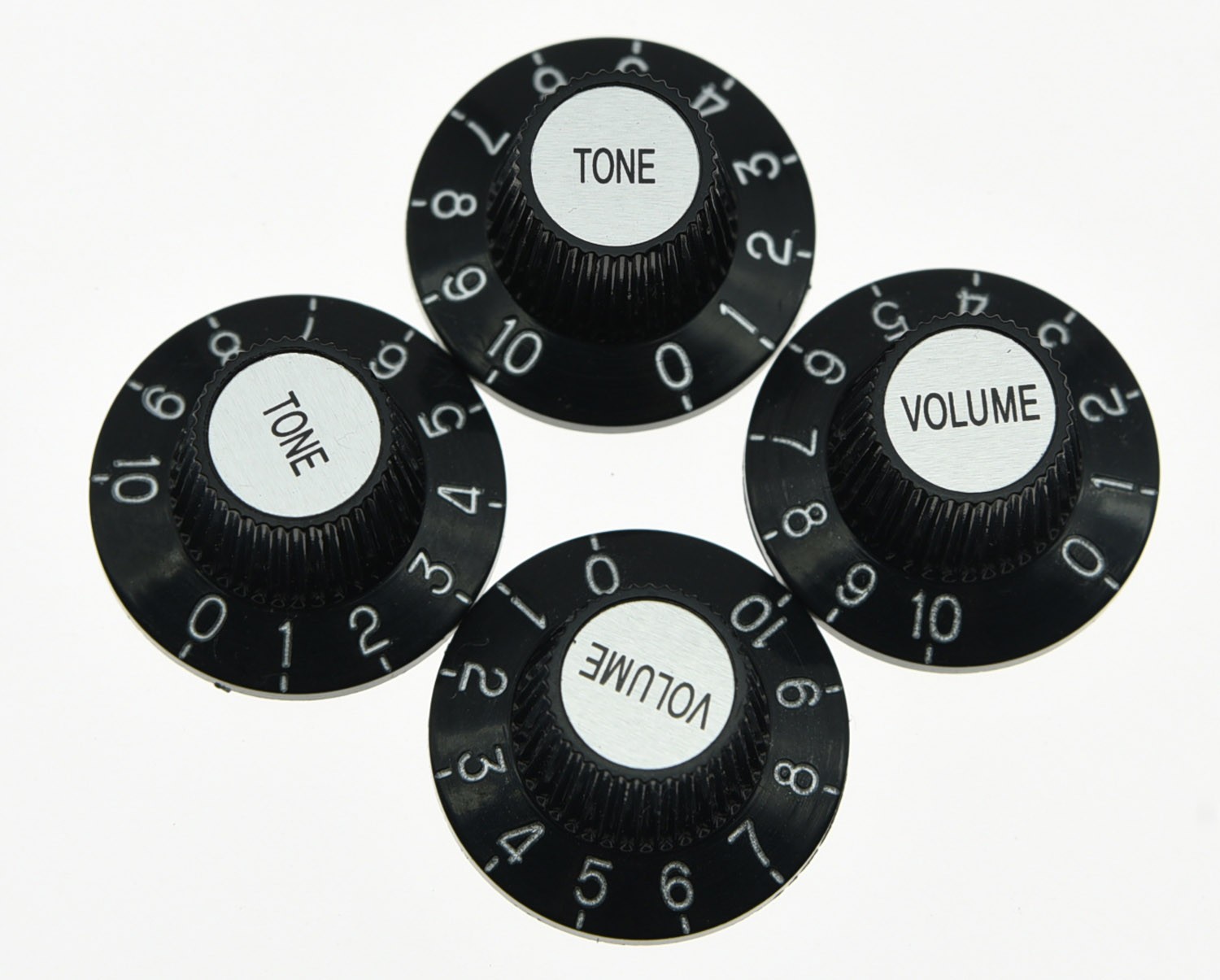 4-Pack Guitar Witch Hat Knobs Metric 18 Splines Knobs Fits Les Paul Epiphone SG