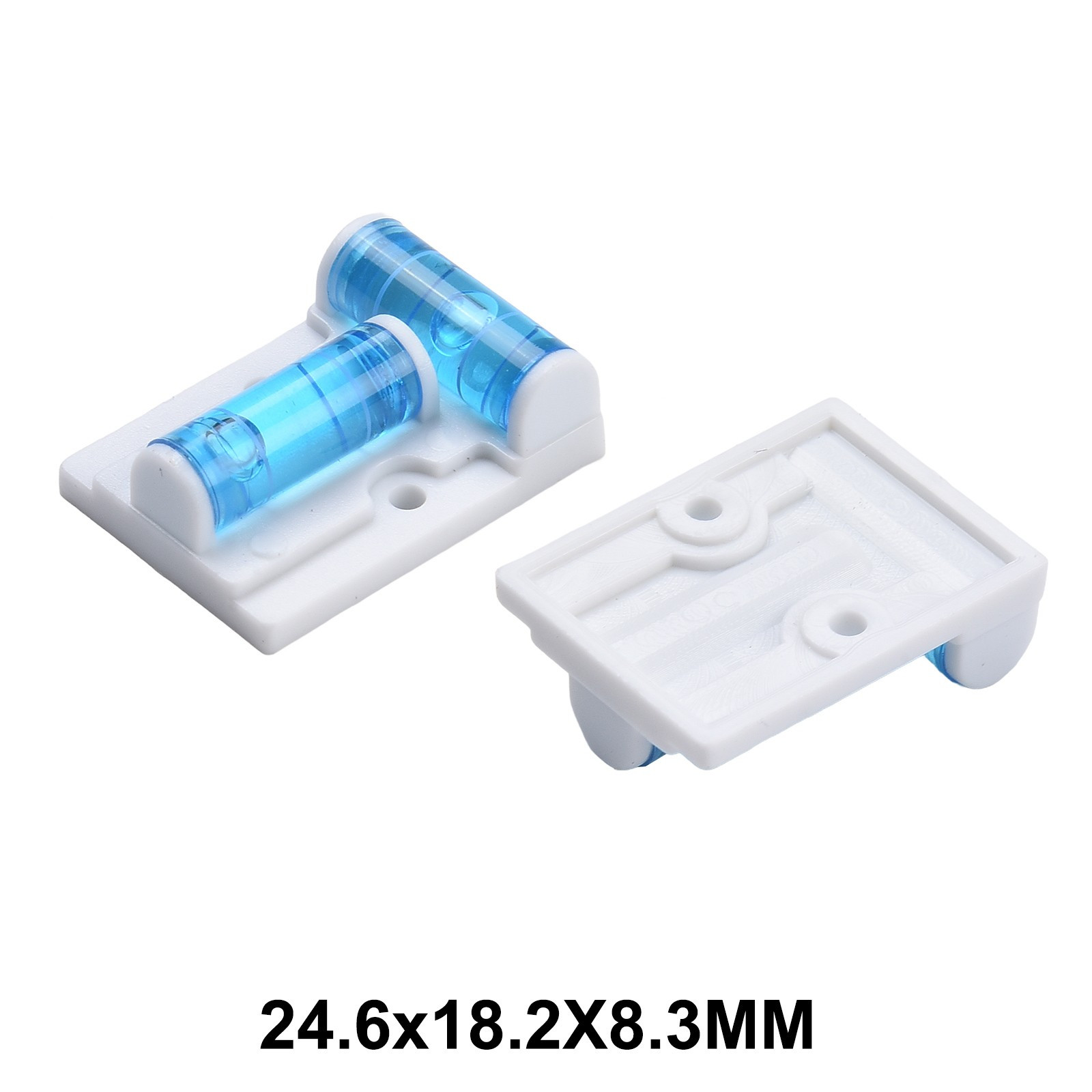 2pcs Horizontal Plastic T TypeLevel Scope Measuring Bubble Inclinometer