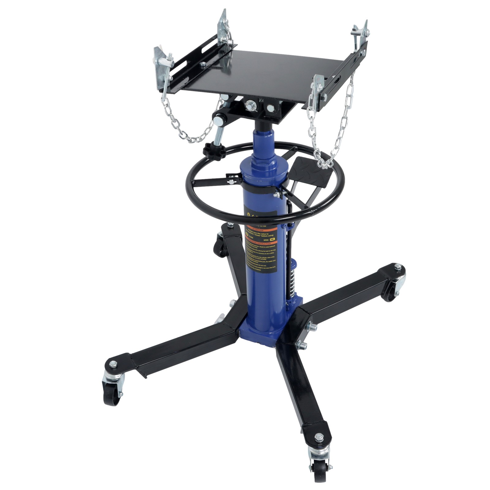 1322-1660 LBS 2 Stage Hydraulic Transmission Jack w/360°Swivel Wheel Lift Hoist