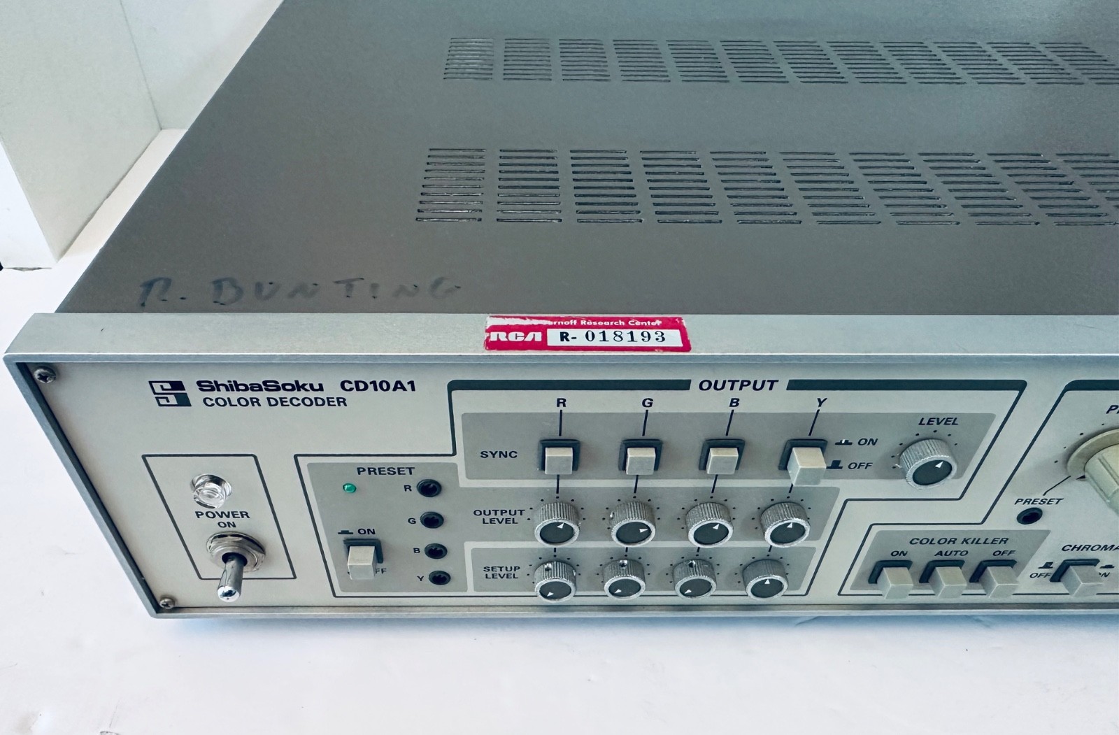 ShibaSoku CD10A1 Color Decoder – RCA Labs Broadcast – Clean & Tested
