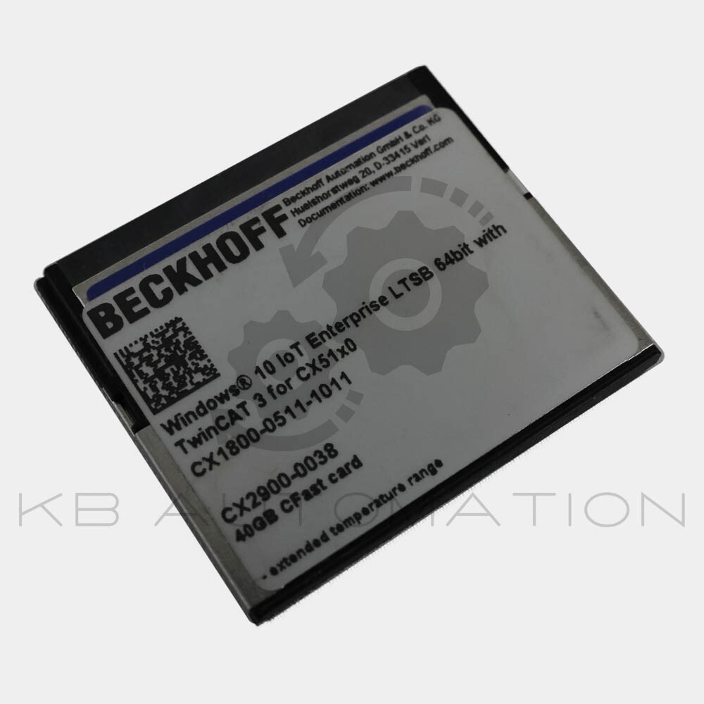 Beckhoff CX2900-0038 40GB CFast card, 3D flash, extended temperature range