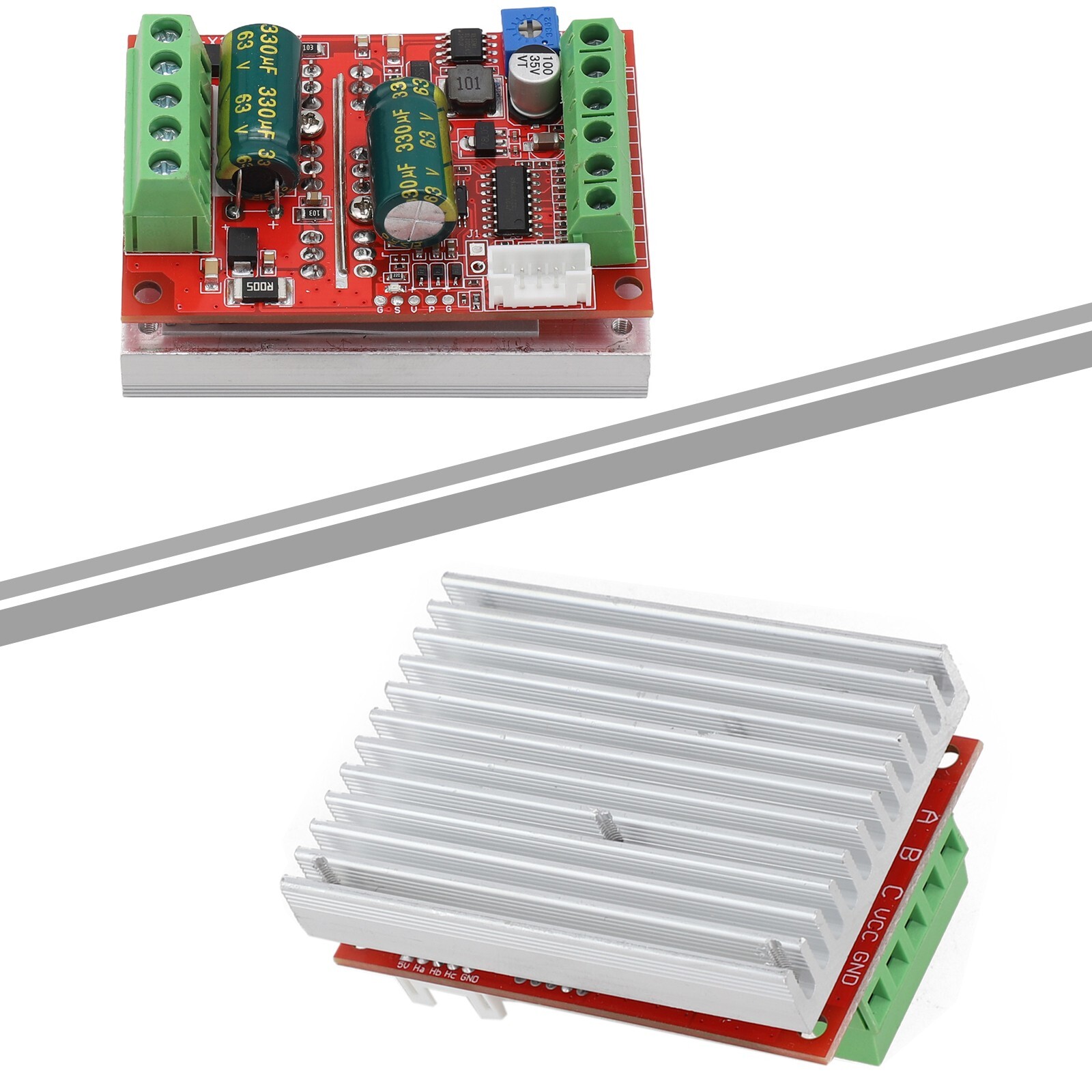 DC 12/24/48V-BLDC 6-60V 400W/3 Phase-Brushless-Motor-Controller Driver-Board