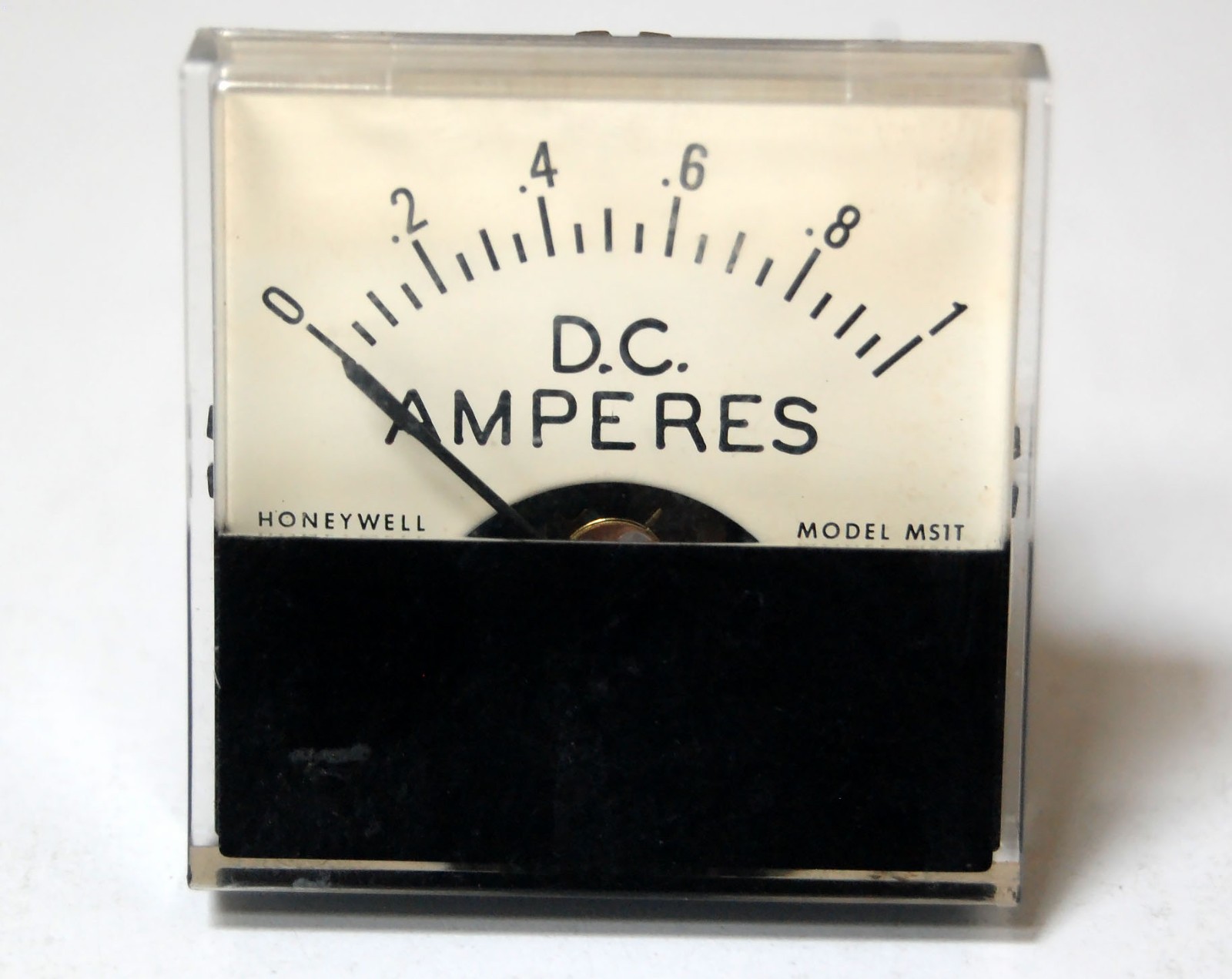 Honeywell MS1T Panel Meter 0-1 DC Amperes USA Small Size