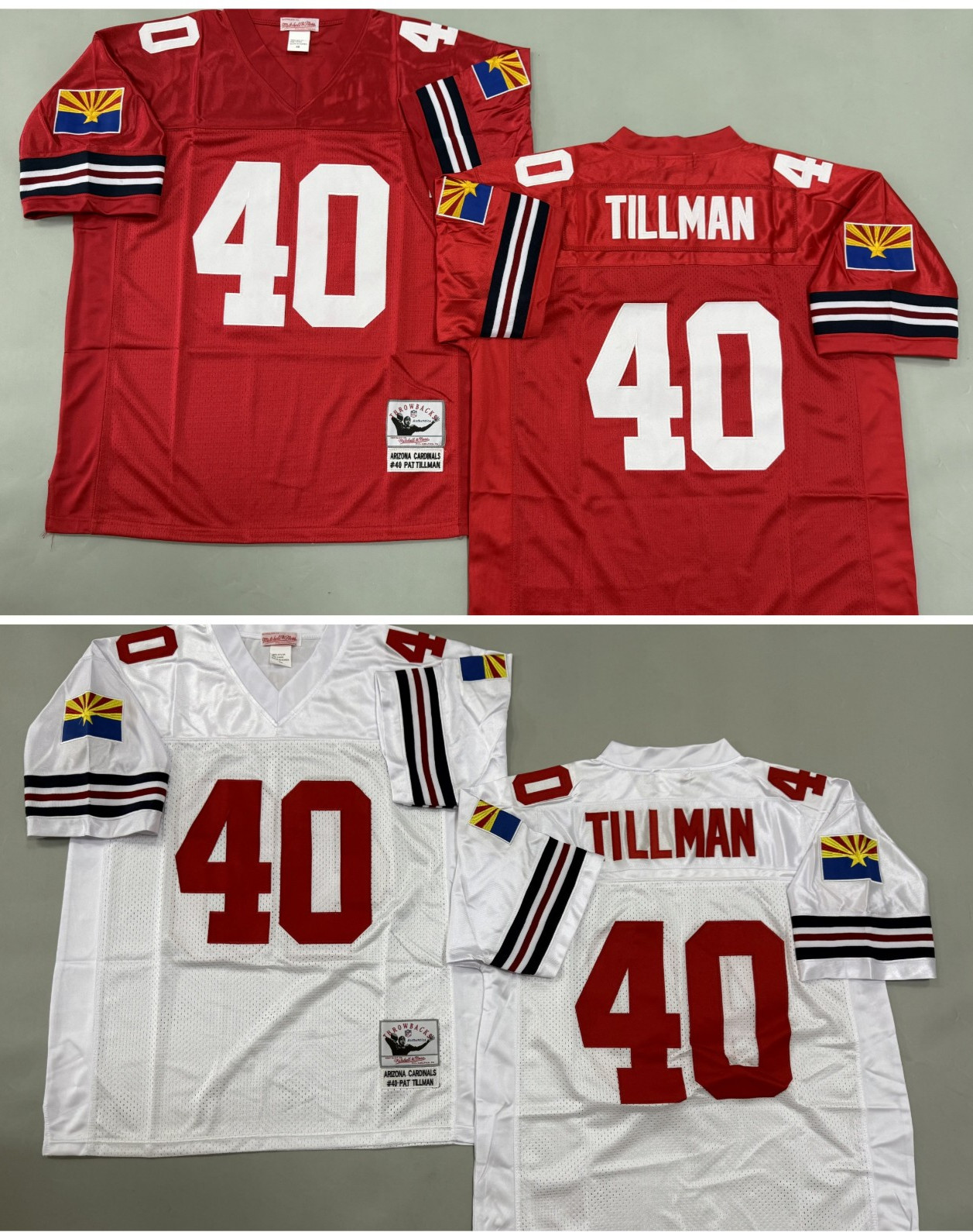 Vintage Pat Tillman #40 Cardinals Throwback Stitched Jersey
