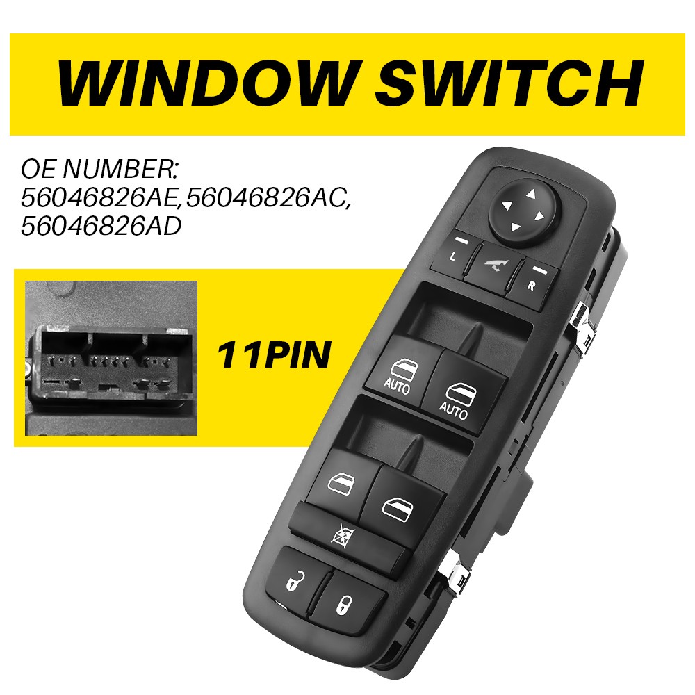 For 2016-2022 Ram 1500 2500 Driver Side Master Power Window Control Switch