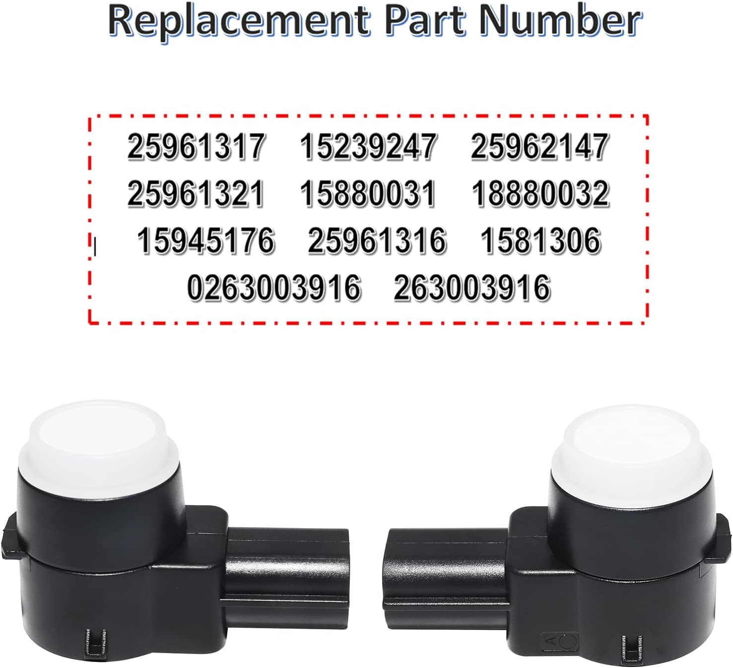 15239247 Backup Parking Assist Object Sensor, 25961316 Bumper Object Sensor for