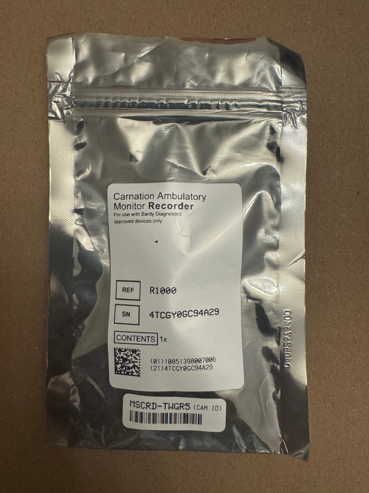 Bardy Diagnostic Carnation Ambulatory Monitor Recorder - NEW