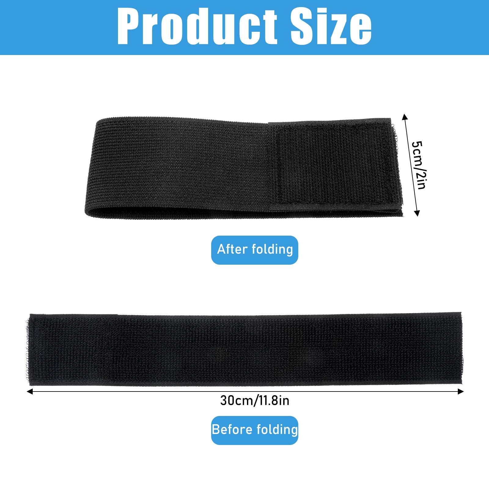 Black Boot Straps, 2 PCS Elastic Polyester Ankle Straps for Cowboy Boots Adju...