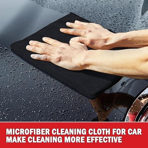 Microfiber Cleaning Cloth Pack, Microfiber Towels 12inx16in 24 Multi-colored