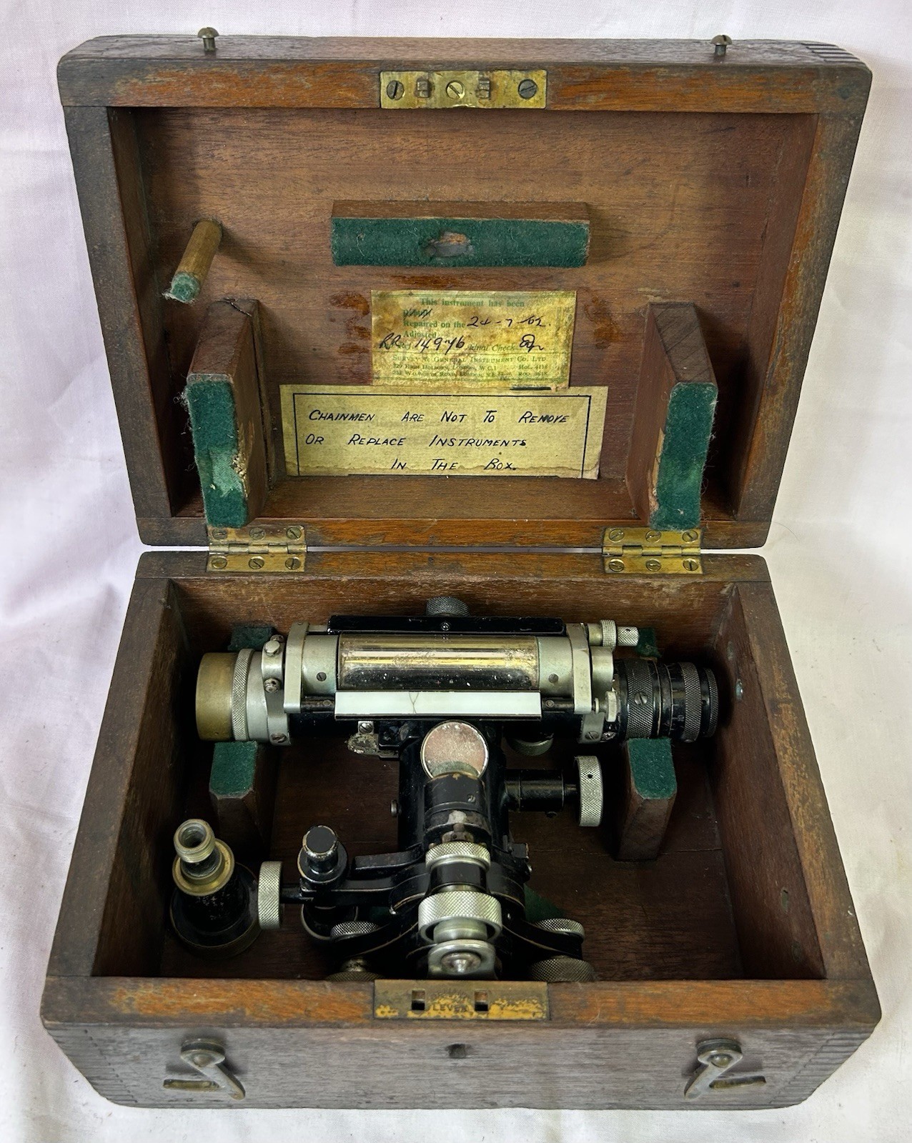 Vintage Carl Zeiss Nivellier I Level, Surveying, 1930's, Cased, Geotech, German