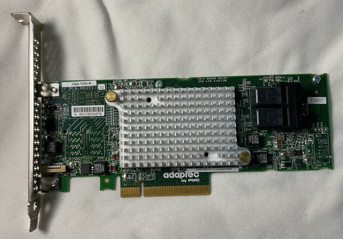 Adaptec 1000-8i HBA1000-8i HBA 6G SAS SATA 12G PCI-e 3.0x8 Direct card