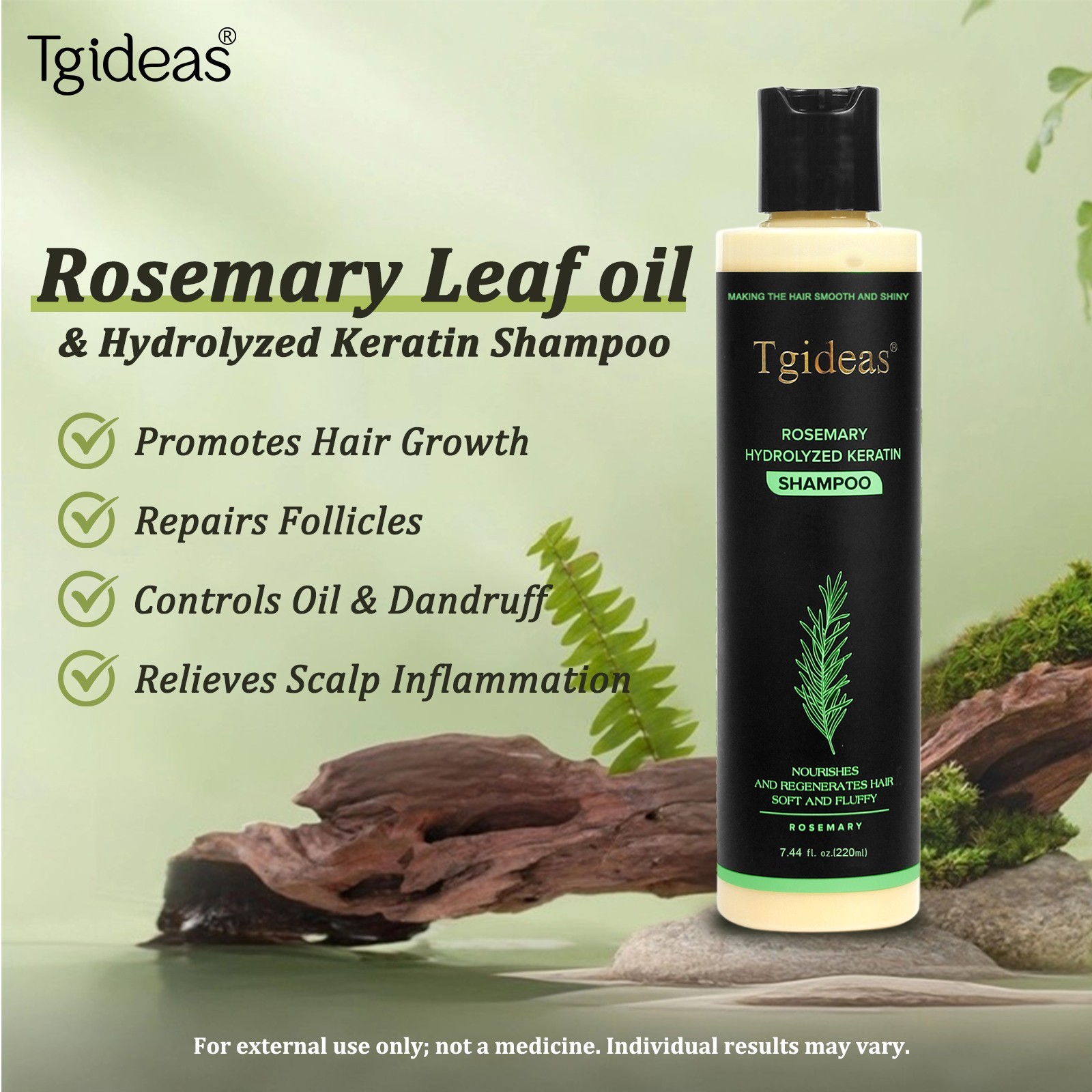 Tgideas Rosemary Hair Growth Shampoo  ThickeningStimulate hair  follicles new