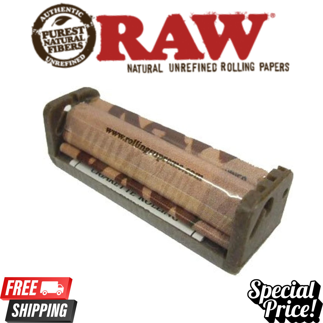 RAW Authentic Composite Plastic Cigarette Rolling Machine 79mm Full Box 12 count