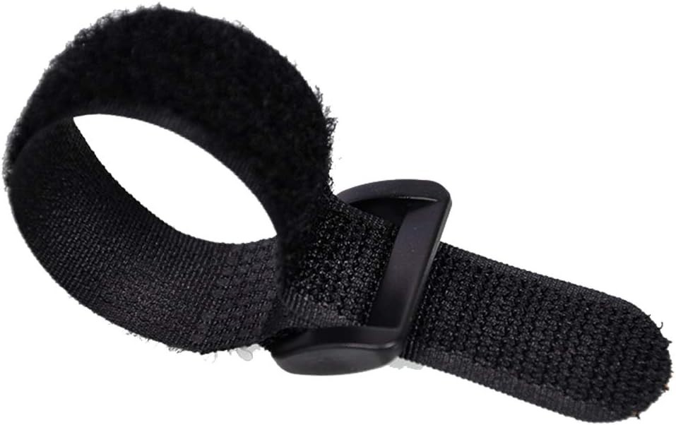 10-Pack Reusable Self-Adhesive Nylon Cable Straps - Adjustable & Tidy 1" x 8"