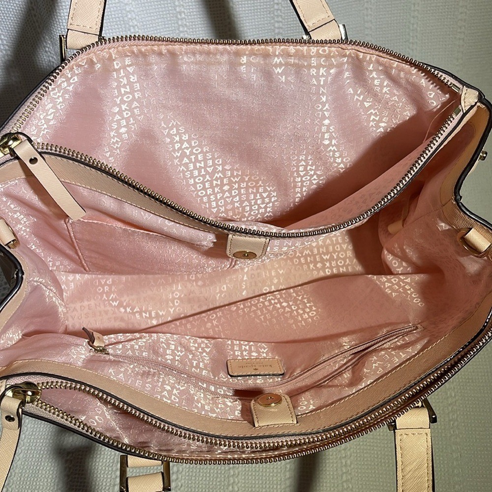 Kate Spade Blush Pink Commuter Handbag; no long strap.