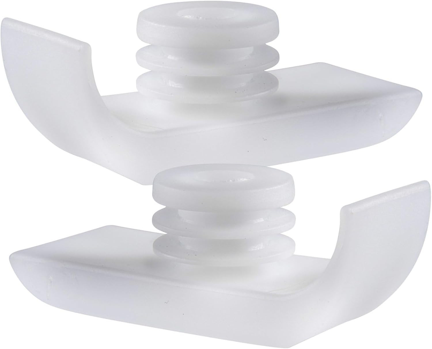 Walker Ski Glides Fit 1-Inch Legs Eliminates Need To Lift One White
