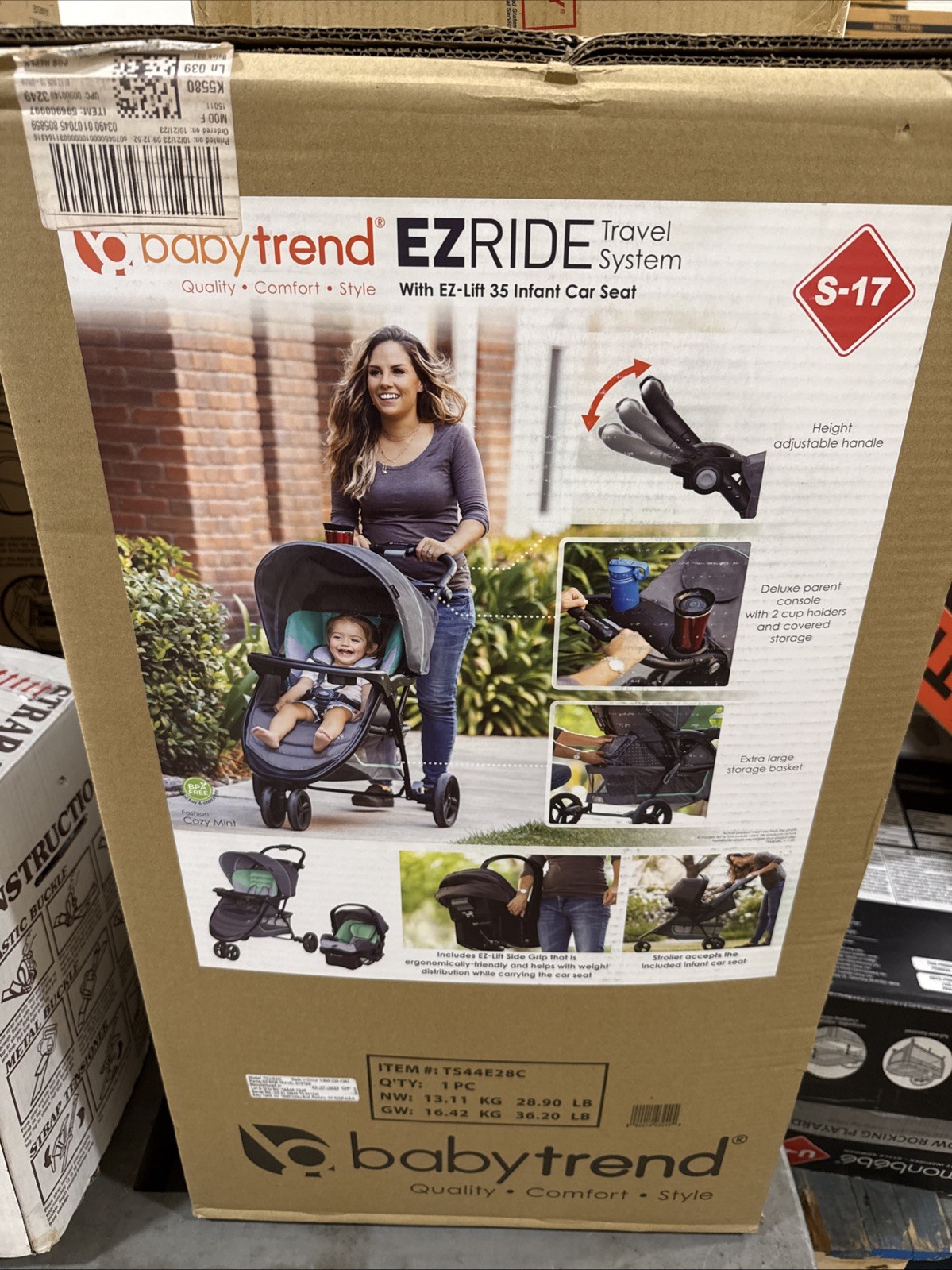 Baby Trend EZ Ride PLUS Stroller + EZ-Lift PLUS Infant Car Seat + Car Seat Base