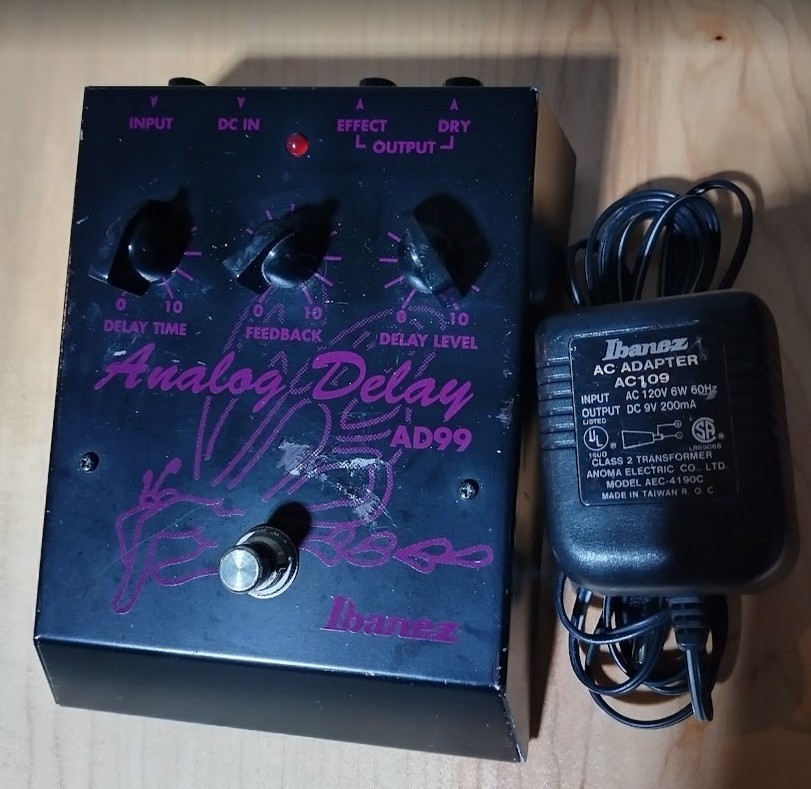 Ibanez AD99 Analog Delay Echo Vintage Guitar Effect Pedal