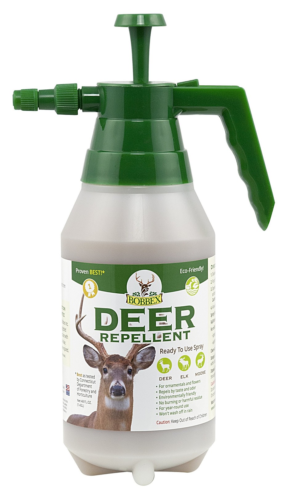 Bobbex B550170 Ready to Use Deer Repellent with E-Z Pump Sprayer, 48-Ounce , ...