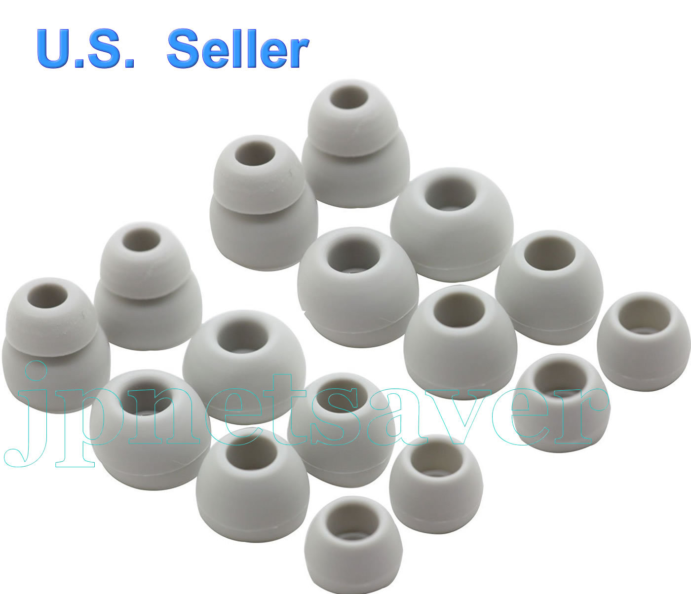 8 Pairs S/M/L/Cone Gray Ear Gels for Monster Beats Wireless Powerbeats earbuds