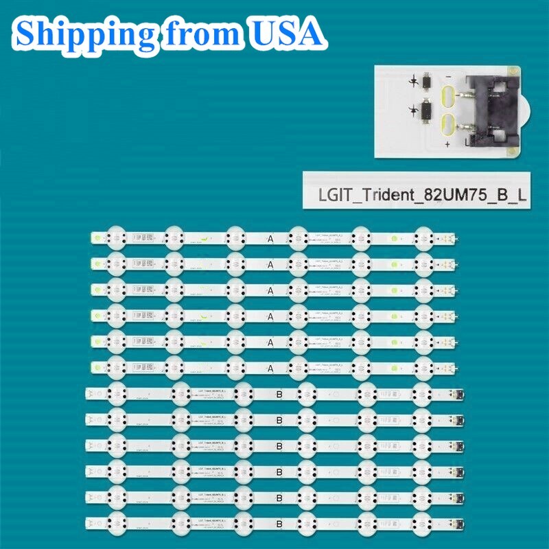 LED Strips ForLG 82UM8070PUA 82UN8570PUC 82UM7600PLB Trident 82UM75_A B 82UN8570