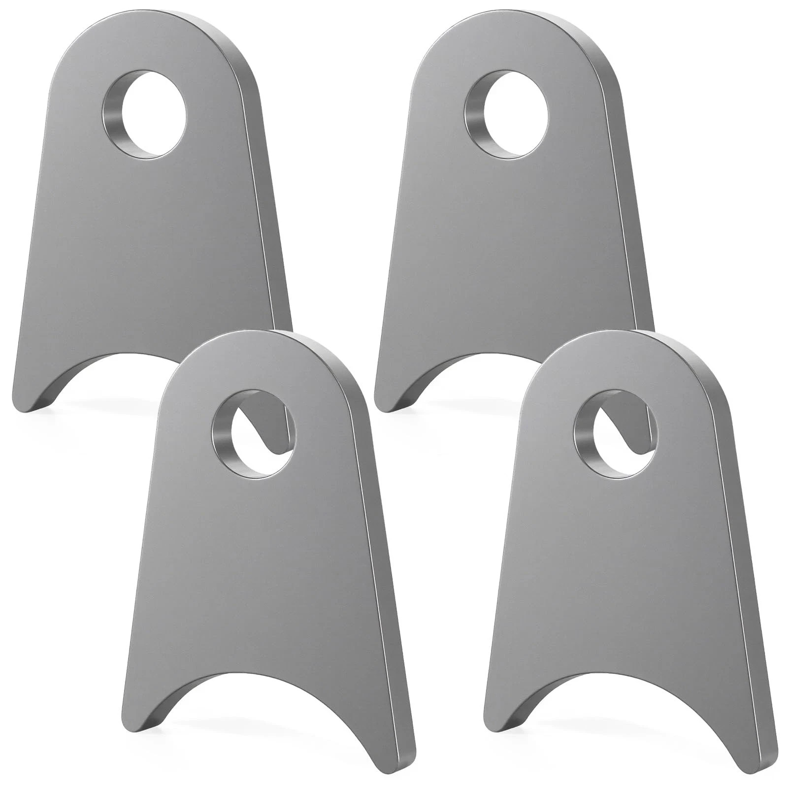 4 Pack Weld on Tabs Steel Shock Mounts 1/2 Inch Hole Axle Mount Brackets 2-3/8"