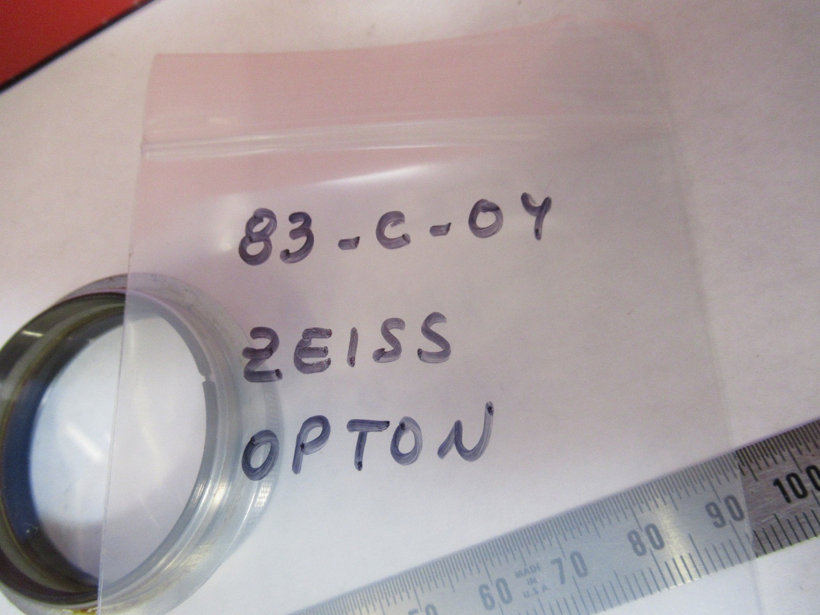 ZEISS OPTON STEREO OBJECTIVE LENS MICROSCOPE PART AS PICTURED 83-C-04